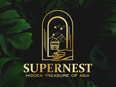 Nurturing Nature's Finest Treasure brand branding gold graphic design identity logo nest new simple treasure visual