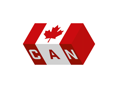 CANADA 3d adobe illustrator can canadian flag concept flag of canada illustrator isometric isometric design isometry maple leaf the maple leaf