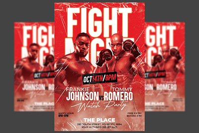 Boxing Flyer Template poster