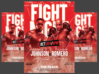Boxing Flyer Template poster