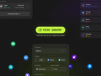 Fiat to Crypto Onramp blockchain crypto cryptocurrency defi fintech offramp onramp payment ramp web3