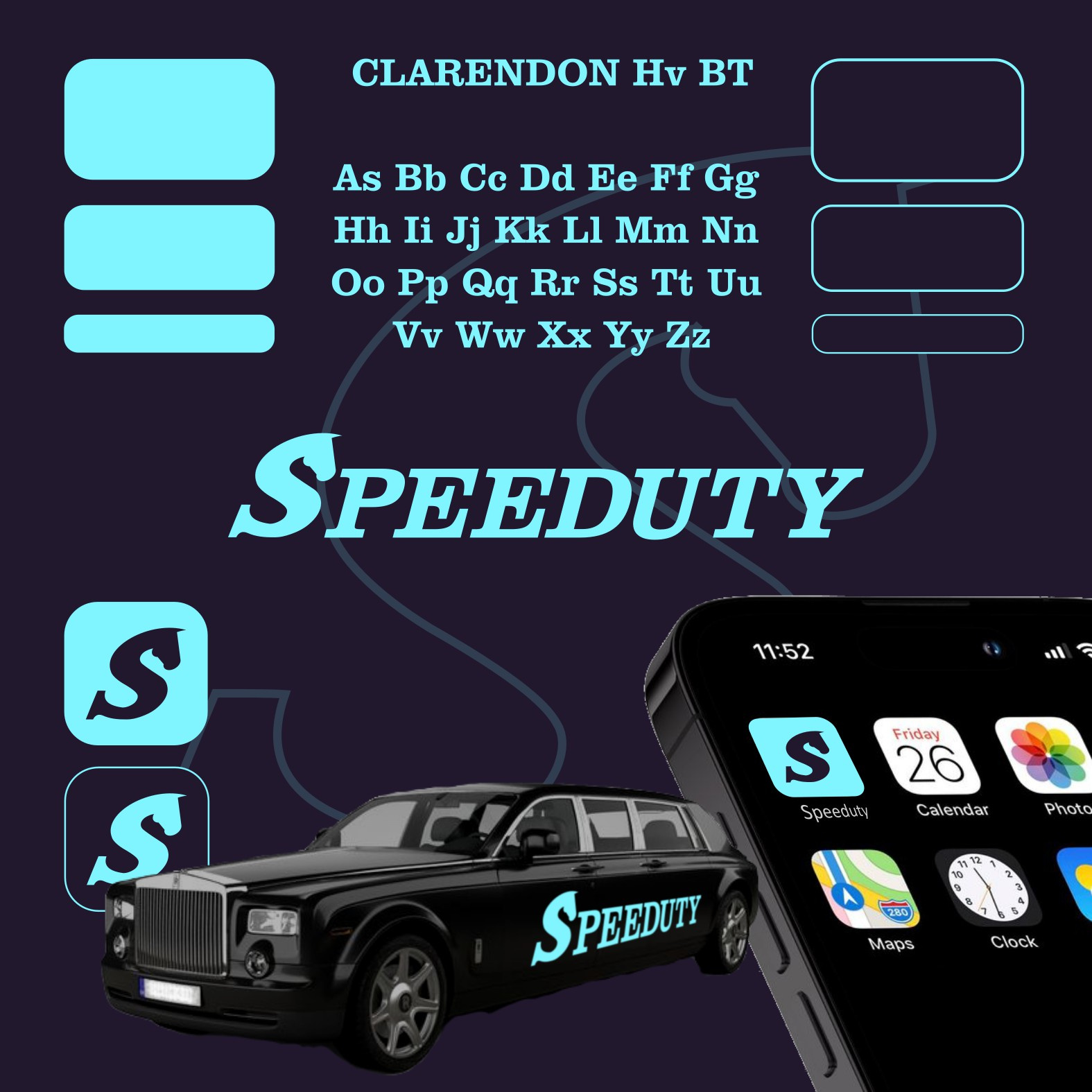 SPEEDUTY - Transportation Company brand identity branding logo logo design simple logo taxi transportation visual identity