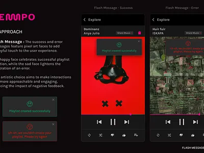 FLASH MESSAGE SUCCESS/ERROR #011 branding dailyui logo ui