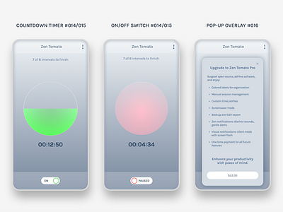#014 #015 #16 branding dailyui ui