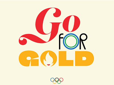 GO FOR GOLD design graphic design olympics paris paris2024 parisolympics sports sportstypography typography