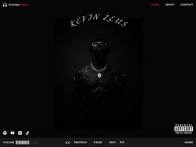 Music Player branding challenge code concept css dailyui dark darkdesign darkmode design developer figma html illustration interface logo music player ui ux