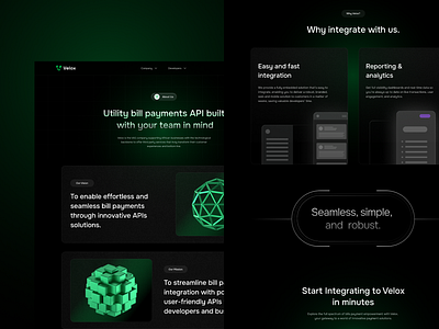Velox Bills Payment Gateway for Developers developers payments ui ui design ux design