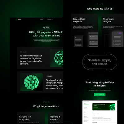 Velox Bills Payment Gateway for Developers developers payments ui ui design ux design