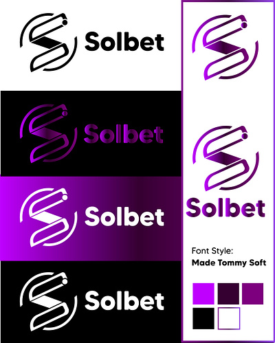 SolBet branding graphic design