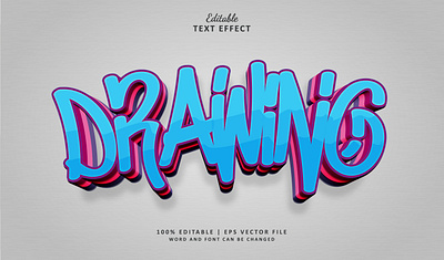 Text Effect Drawing 3d drawing logo text effect urban