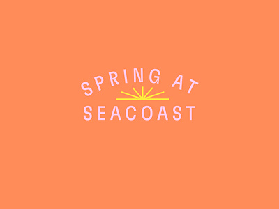 Spring series title for Seacoast Church visual identity