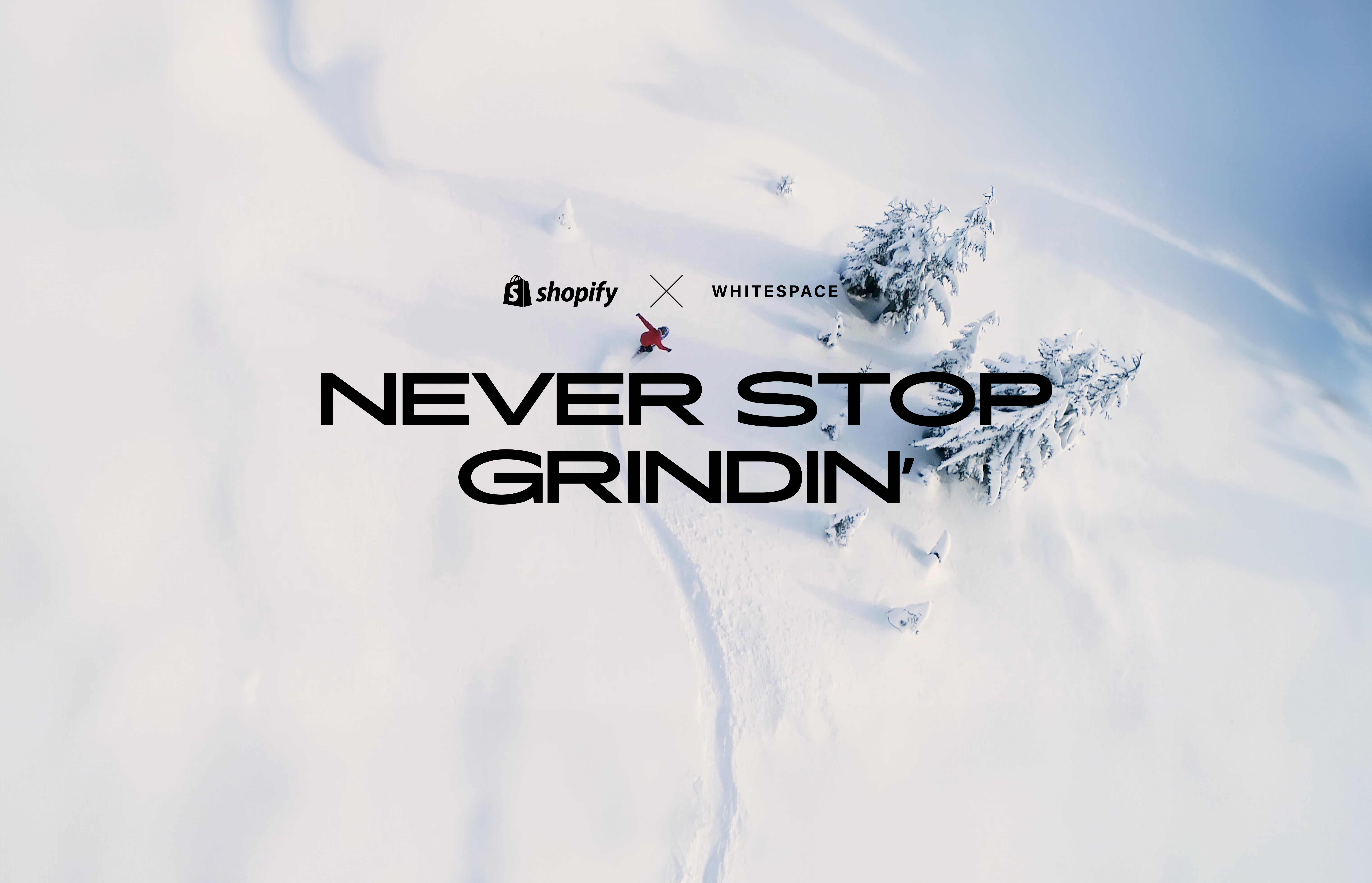 Shopify x Whitespace Banner banner branding concept figma graphic design shopify snowboarding ui whitespace