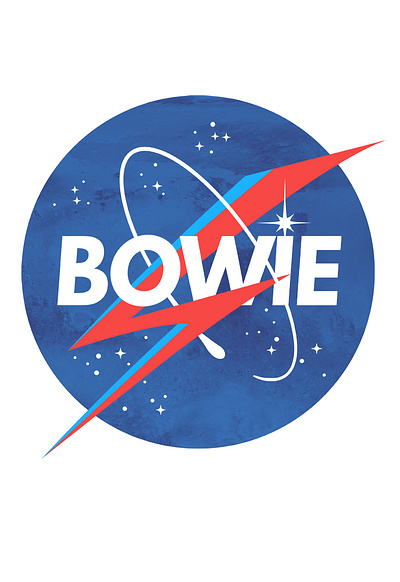 BOWIE SPACE LOGO bold branding david bowie design illustration logo music