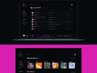 Pink Vibes - Music Player dailyui dark music player ui design