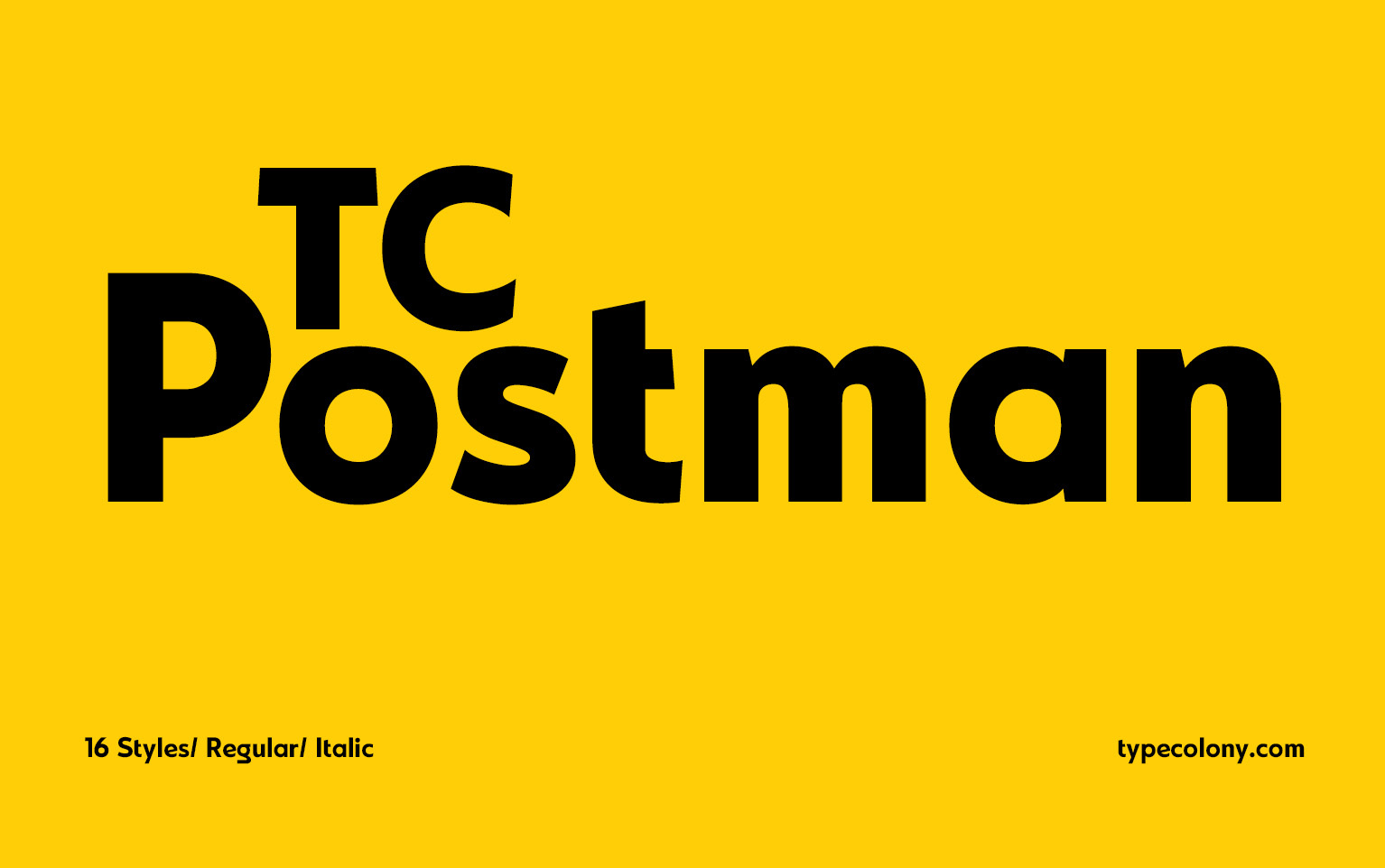 TC Postman Geometric Font badge branding design font free font freebie graphic design logo logotype poster print typeface typography