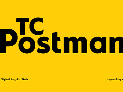 TC Postman Geometric Font badge branding design font free font freebie graphic design logo logotype poster print typeface typography