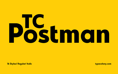 TC Postman Geometric Font badge branding design font free font freebie graphic design logo logotype poster print typeface typography
