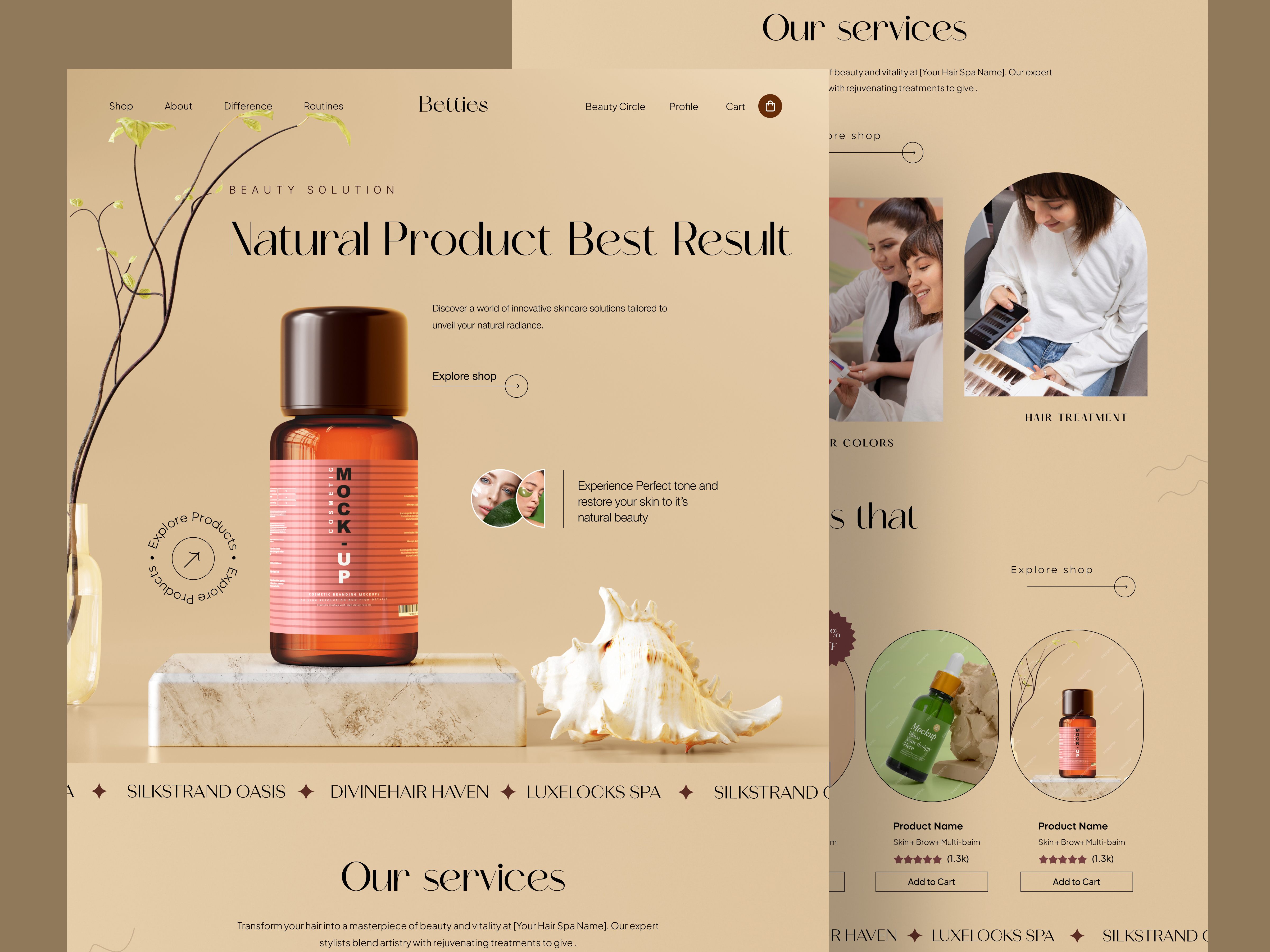Example of Beauty Product E Commerce Website