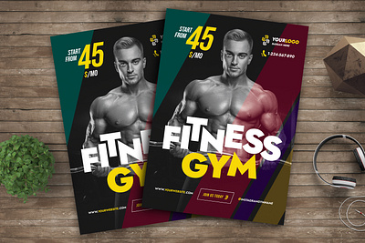 Gym Fitness Flyer design fitness flyer flyer design graphic design gym print design print template