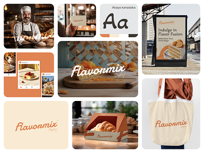 Bakery & Pastry - Brand Identity bakery branding box design brand design brand identity branding cookies packaging dessert food branding food packaging label logo logodesign pastries snack snack packaging