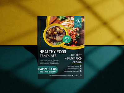 Healthy food flyer advertising flyer bar flyer branding burger shop cafe flyer creative design fast food marketing food flyer food menu graphic design marketing menu flyer poster template restaurant flyer