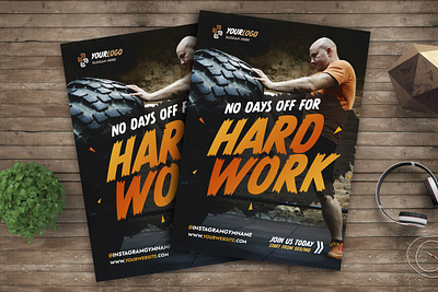 Gym Fitness Flyer design fitness flyer flyer design graphic design gym print design print template