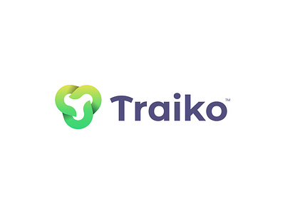 Traiko™ - Logo Design abstract ai brand brand identity brand mark branding corporate creative logo crypto fintech icon lettermark logo logo design saas t logo technology top logo visual identity visvibe