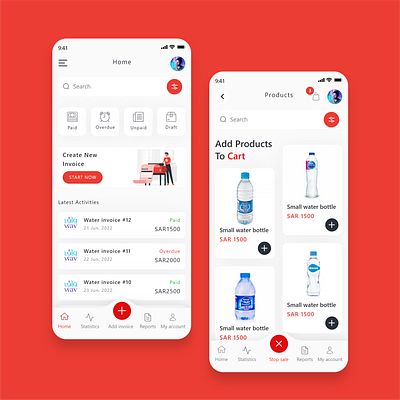 VODO App | For creating invoices | KSA acconting app design ecommerce finance home inspiration ui ux