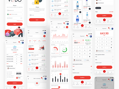 VODO App | For creating invoices | KSA app design ecommerce home invoice screens uiux