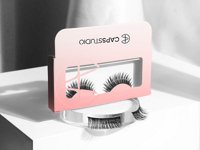 Package Design for Caps Studio beauty beauty brand brand branding cosmetic cosmetic brand design digital digital art elegant eyelash feminine graphic design identity branding label label design minimal modern package package design