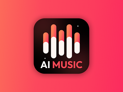 AI Music App icon app icon icon logo logo design mobile pp icon music app music icon ui