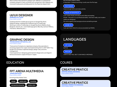 Cv 2024 clean cv graphic design motion graphics portfolio resume ui website