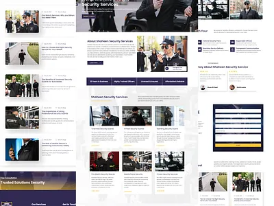 Security Guard Website cctv guard security security guard website design