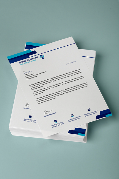 Minimal Letterhead Design letterhead