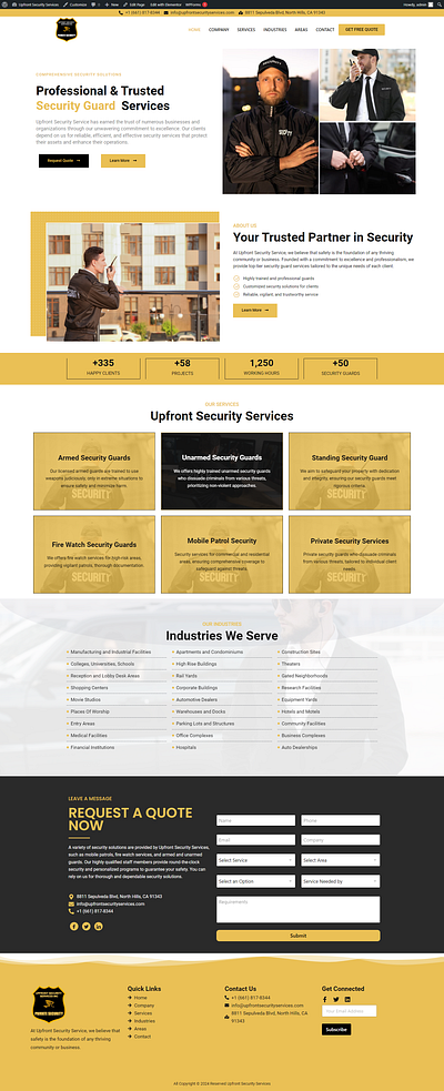Security Guards Website guards secuirty guards security website website wordpress website