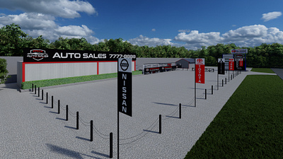 Autosales - Render 3d y Rotulación