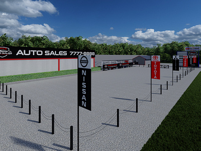 Autosales - Render 3d y Rotulación