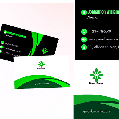 A Stunning Business Card business card color theory composition graphic design layout print design typography