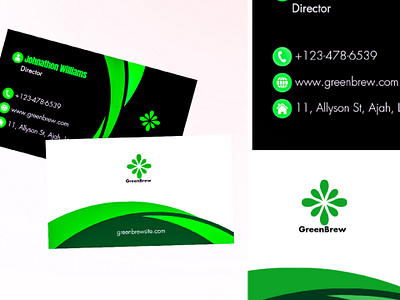 A Stunning Business Card business card color theory composition graphic design layout print design typography