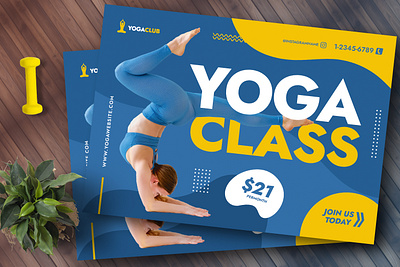 Yoga Class Flyer design fitness flyer flyer design graphic design gym print design print template yoga