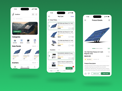 E commerce app design (Electronics Version) app design things seller appdesign branding cleanenergy daraz and amazon like app design e commerce app design e commerce user interface ecommerce graphic design interaction design mobileapp motion graphics onlineshopping productdesign solar selling app solarpanels ui uiuxdesign ux design