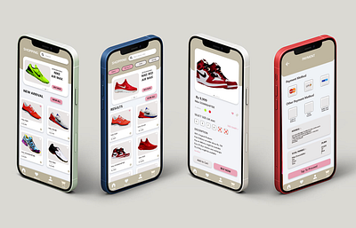 Shoes e-com screens ui