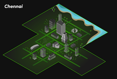 Chennai imaginary map graphic design