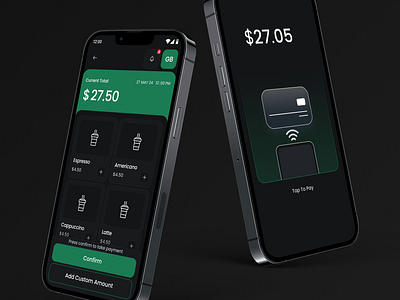 NFC Taking payment on phone branding ui