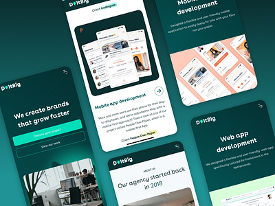 Responsive Web Design agency branding design landing page responsive ui ui design ux web design