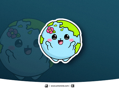 Mother Earth - Character Mascot cute earth earth earth character earth illustration illustration mother earth
