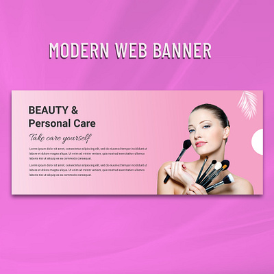 Beauty salon banner design advertising beauty beauty parlour fashion makeup artist salon web banner