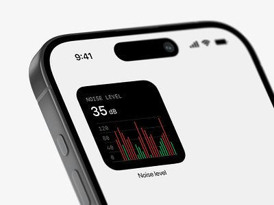 Noise Level Widget app level noise noiselevel ui ux widget
