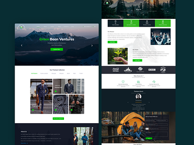 Green Been Ventures clothes shopping ecommerce event management figma partywears responsive design shop shopping website ui web application