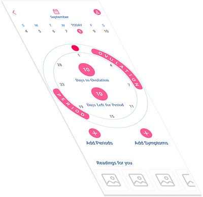 Period-Tracking-APP-View1 3d branding graphic design logo ui